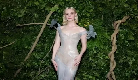 Elle Fanning's naked dress has a long history